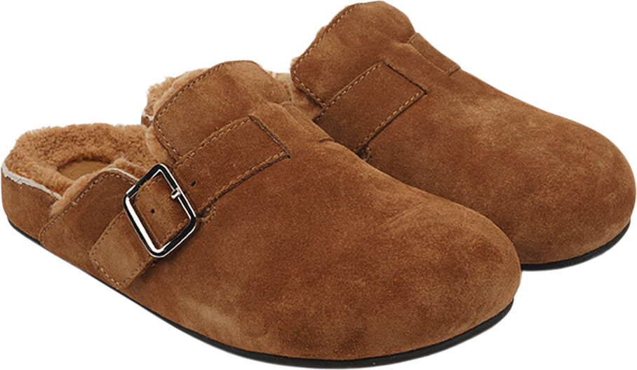 NESSO - SKIN MULES WITH ADJUSTABLE BUCKET