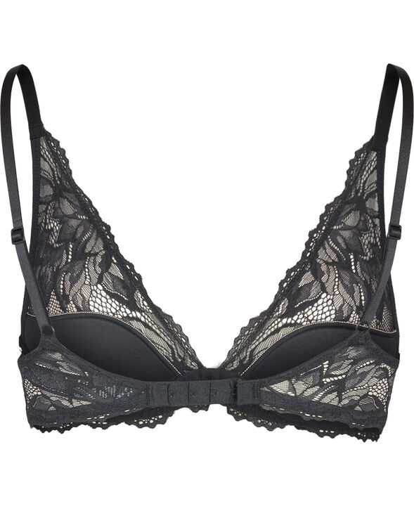 Lightly lined plunge bra