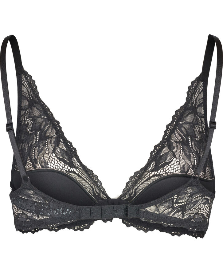 Lightly lined plunge bra