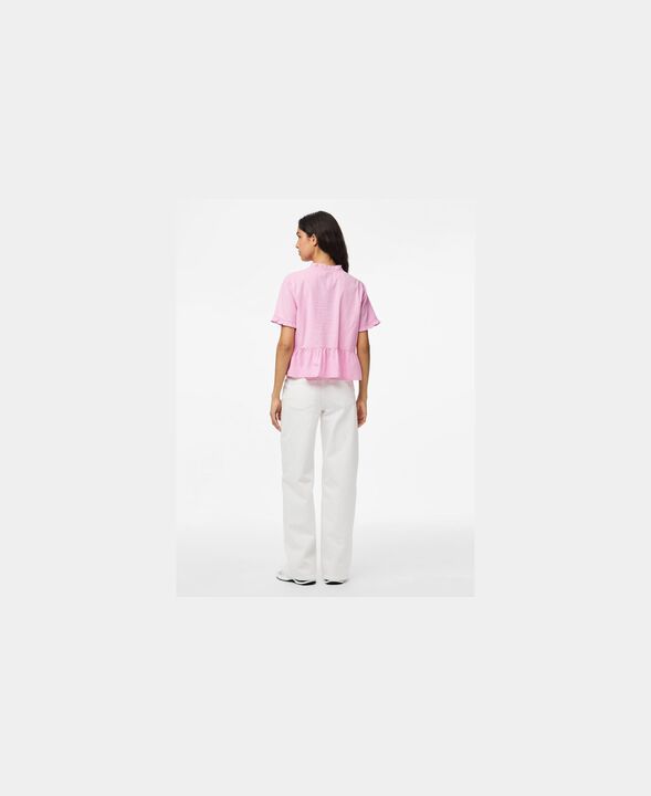 PCALMA SS V-NECK TOP WVN D2D