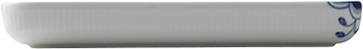 Blue Fluted Mega fat rektangulärt 24 cm