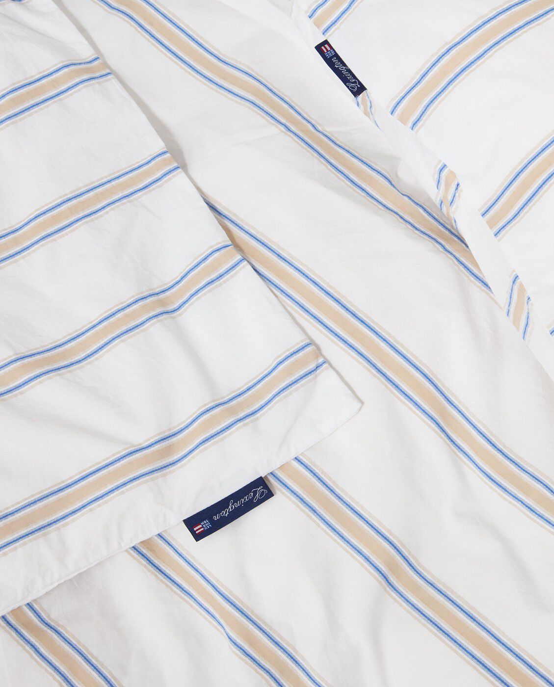 Dobby Striped Washed Cotton Percale Bed Set