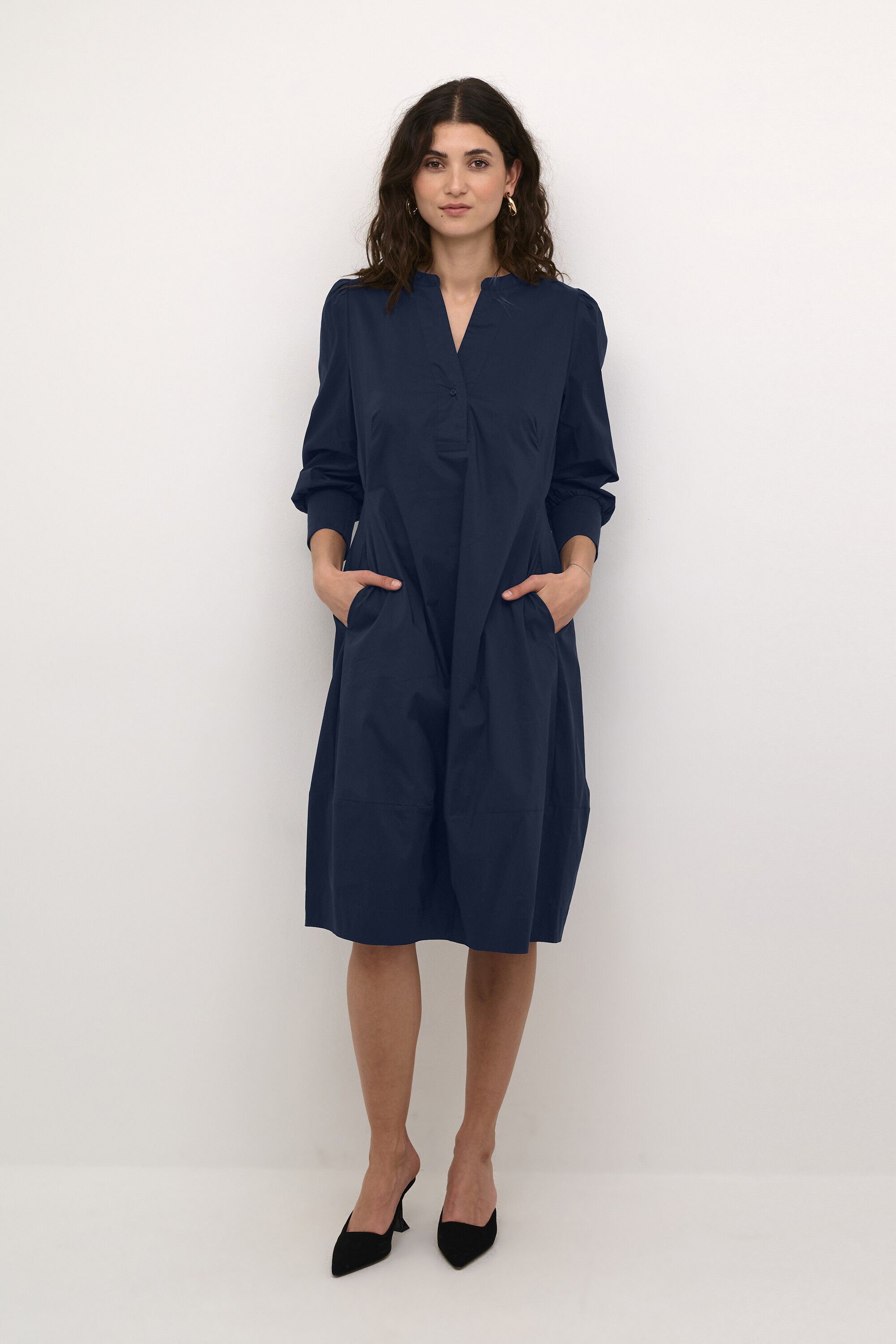 CUANTOINETT 3/4 SLEEVE DRESS
