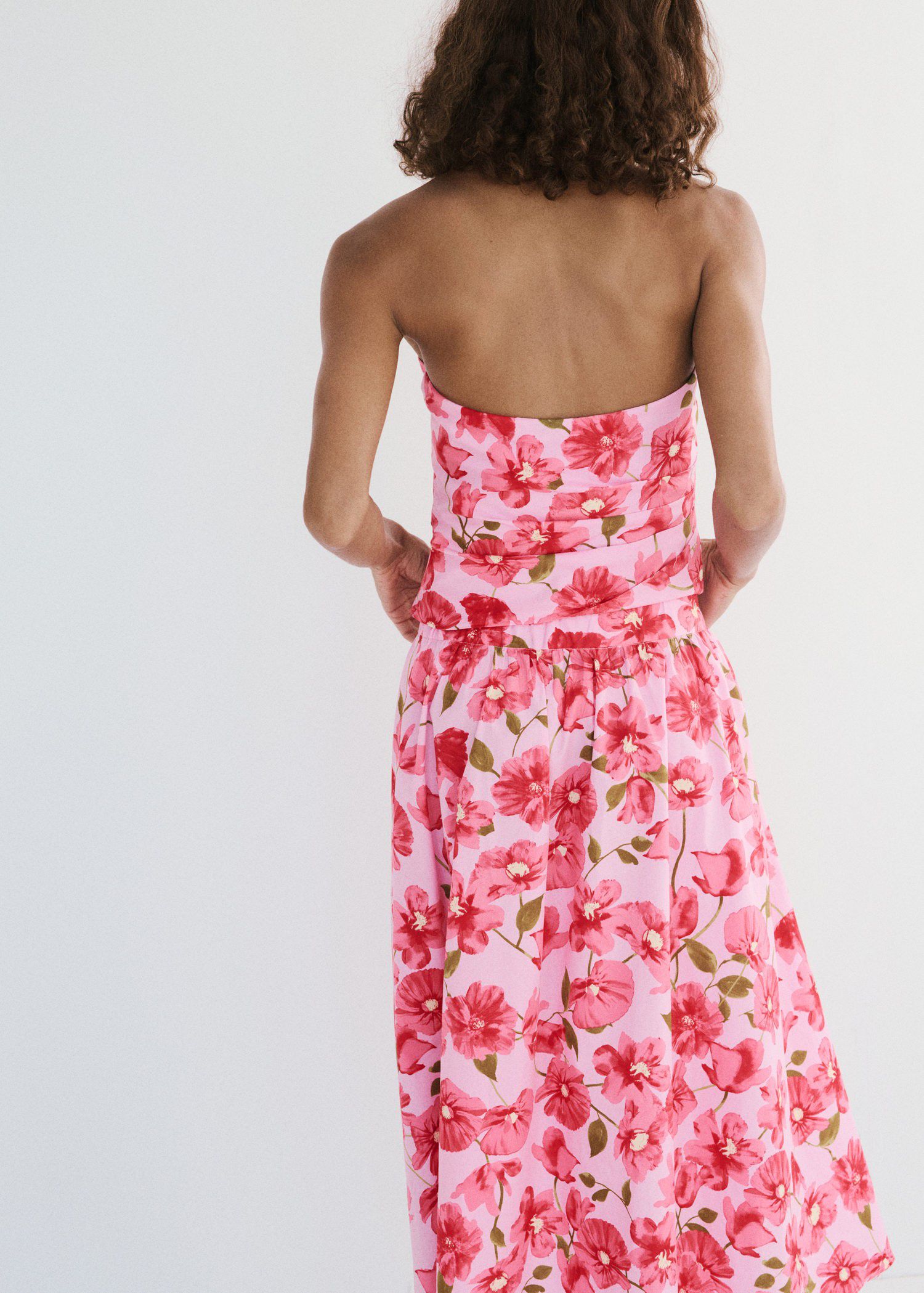 Floral halter neck top