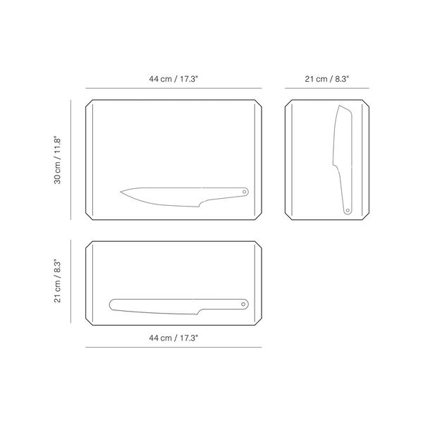 Veark Chopping board Poly / Blue/ L