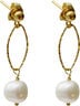 Gina Pearl Earrings - Gold