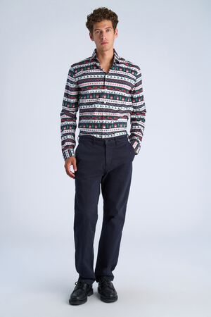 Lambswool half zip knit