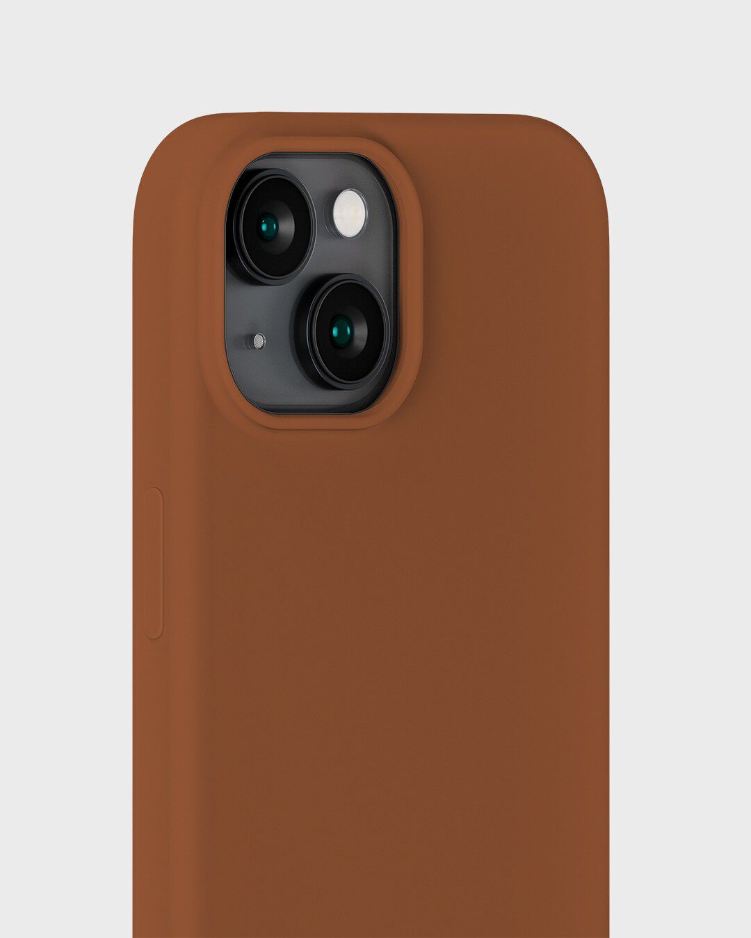 Silicone Case iPhone 15 Almond Brown
