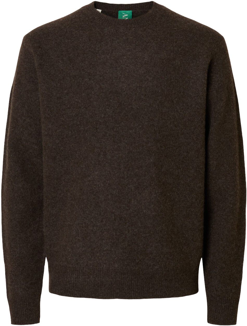 ANRRAGI LS KNIT WOOL CREW NECK