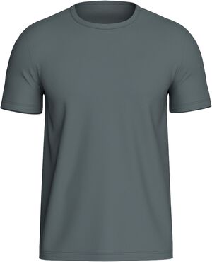 T-shirt med rund hals og korte &aelig;rmer