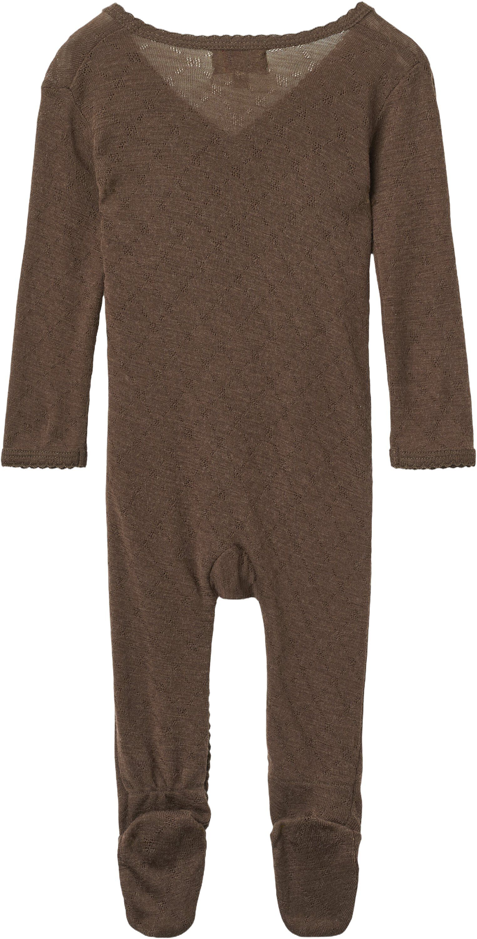 Lt. Knitted Pointelle Cross-Over Full Body