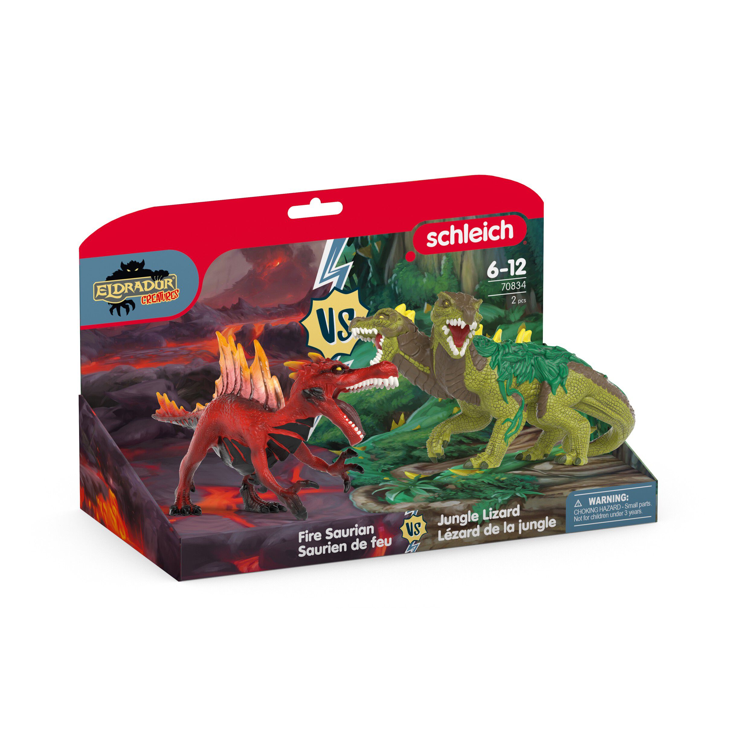 Schleich Fire Saurian vs