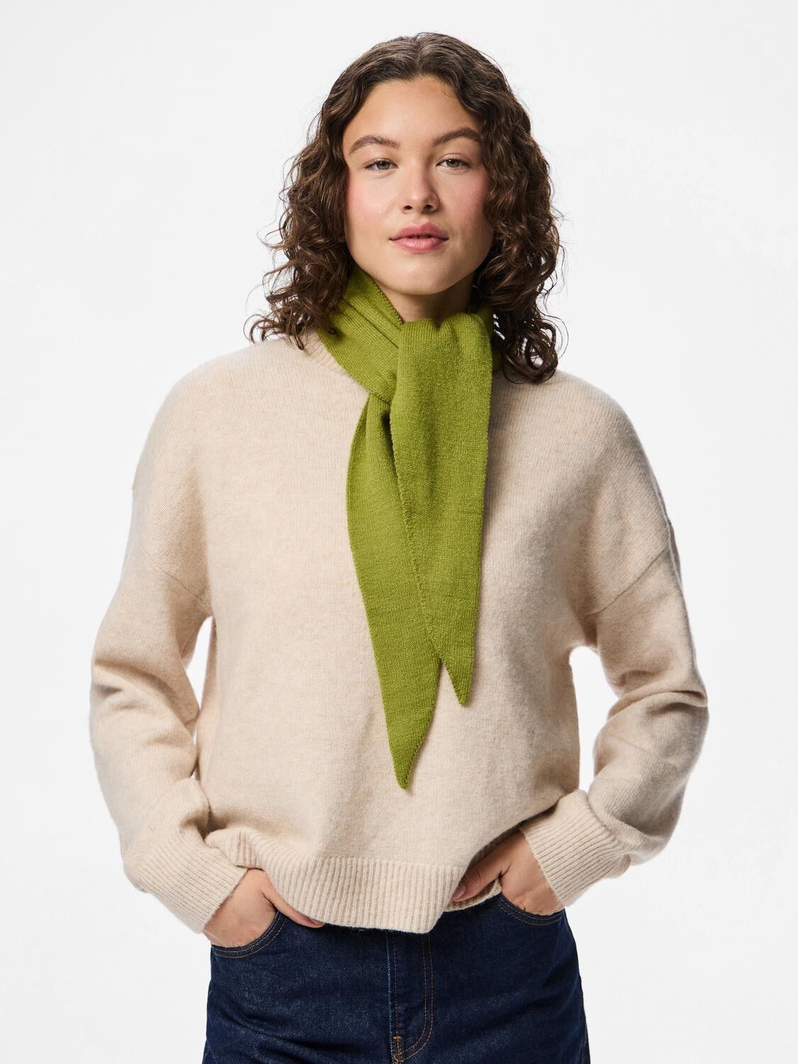 PCKOMMA TRIANGLE SCARF NOOS BC