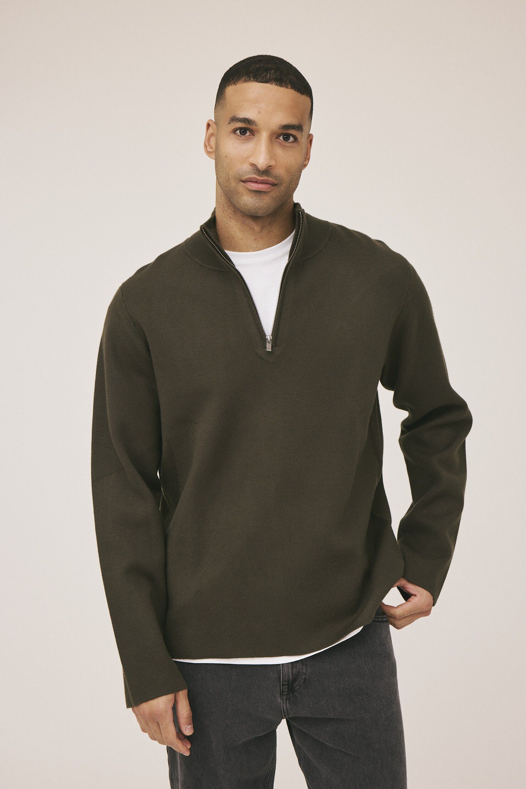 Elo half zip knit - EcoVero