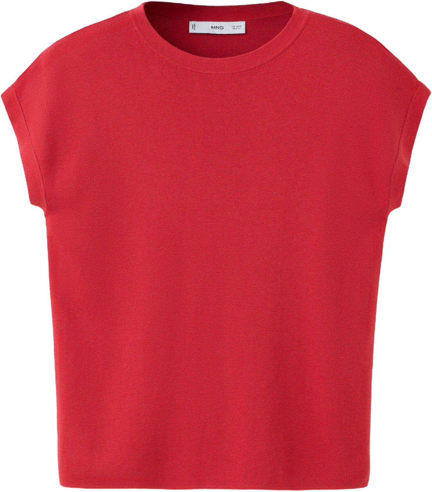 Short-sleeve knitted t-shirt