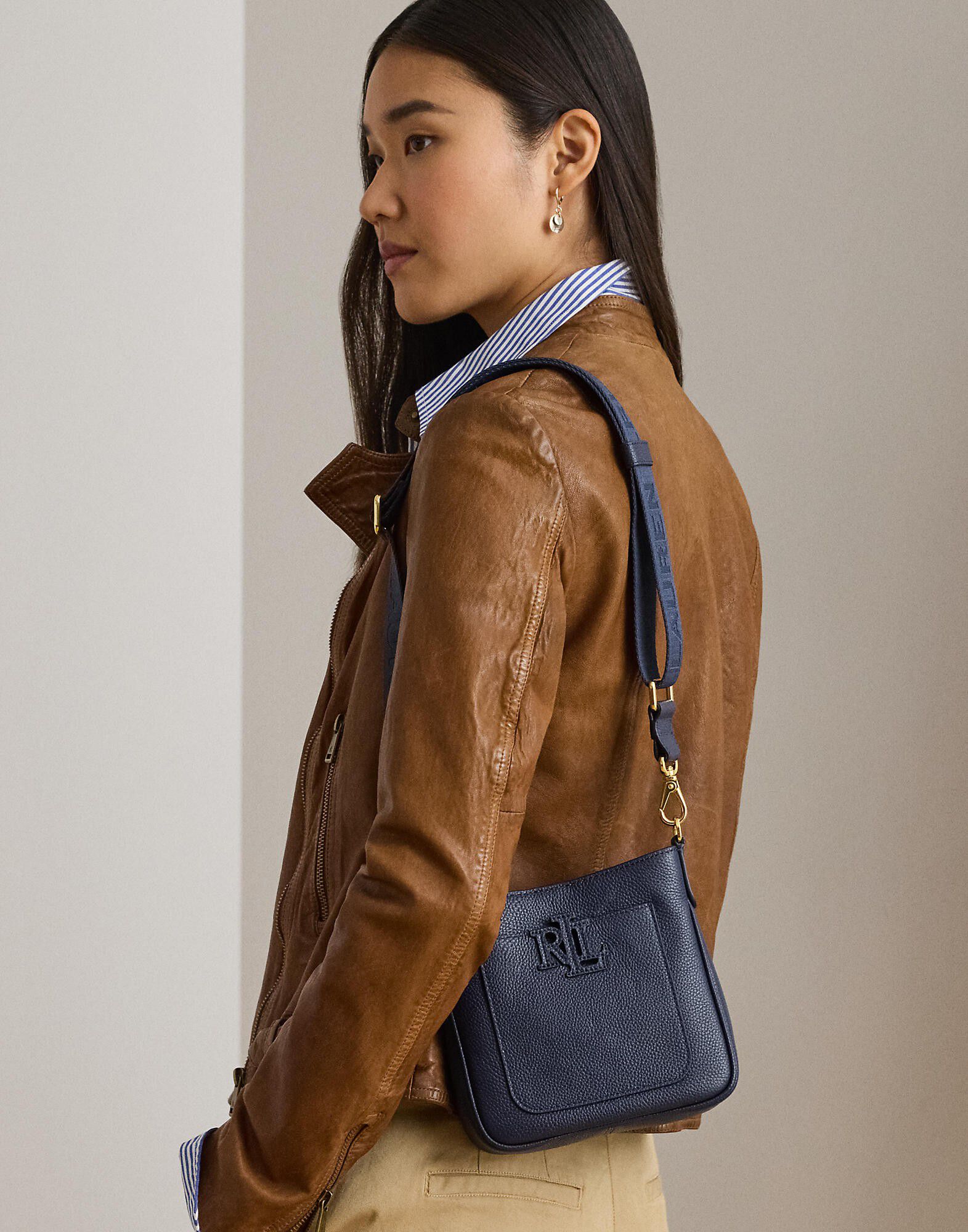 Pebbled Leather Small Cameryn Crossbody