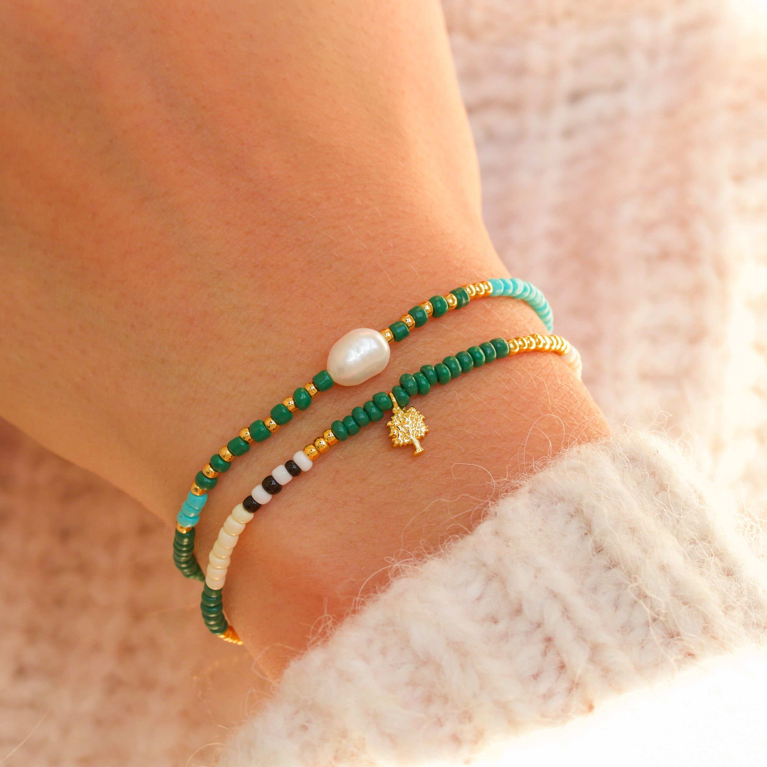 Oak of Life Pearl Bracelet