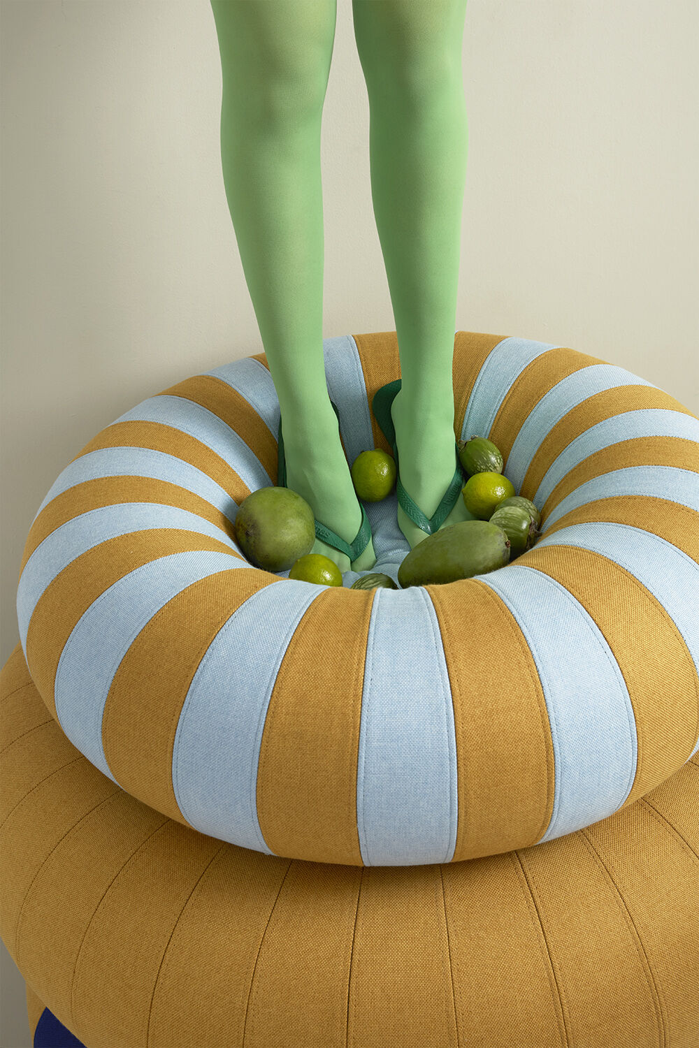 FLOAT, SMALL, BLUE/OCHRE