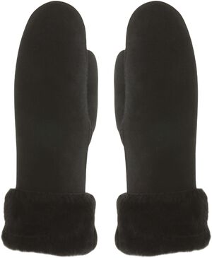 MJM Glove Mitten Arlene W Sheepskin Black
