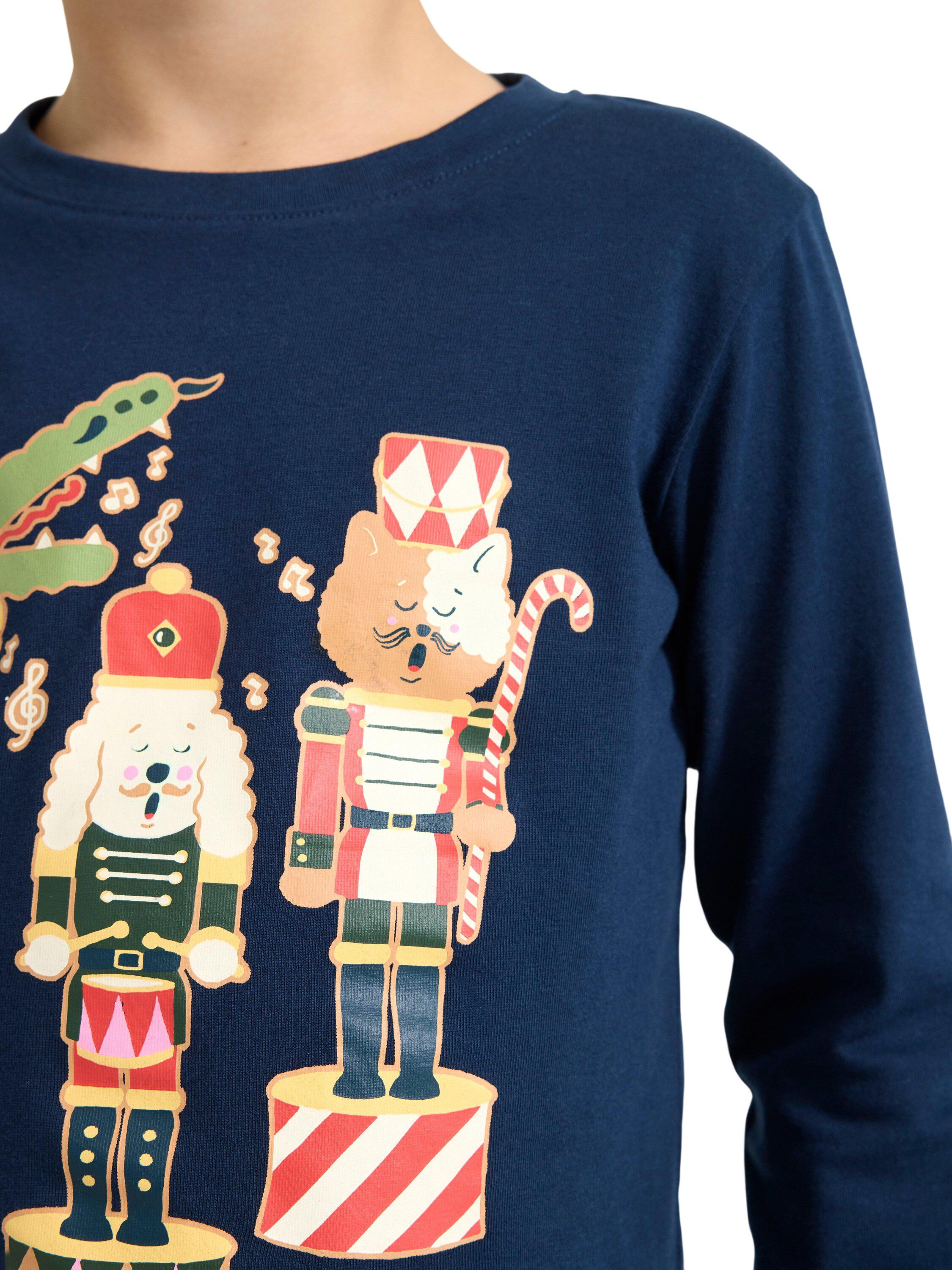 Langermet topp i myk bomullsjersey