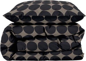 Påslakanset 140 x 220 cm Bubbles Taupe 100% Bomull