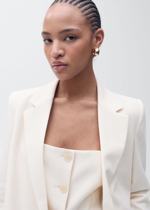 Straight-fit suit jacket