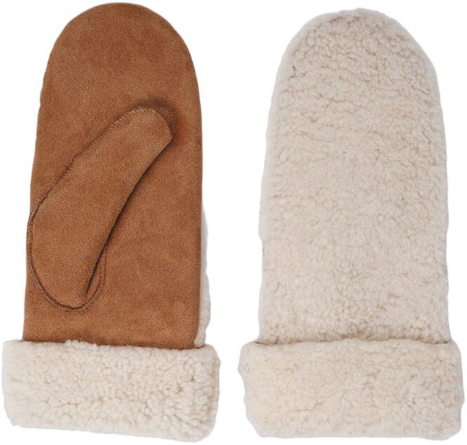 COLON - MITTENS - PALM OF SUEDE AND UPPER OF CURLY SHEARLING