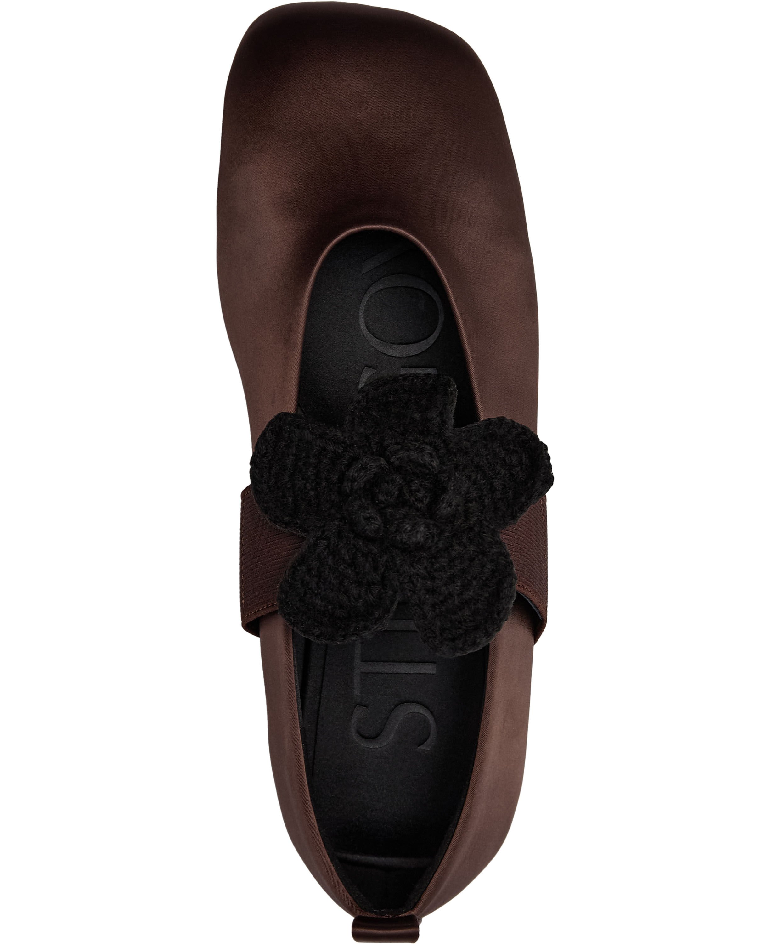 2293 Ballerina, Crochet Flower Strap Ballerina