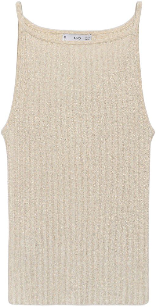 Fine ribbed knit top