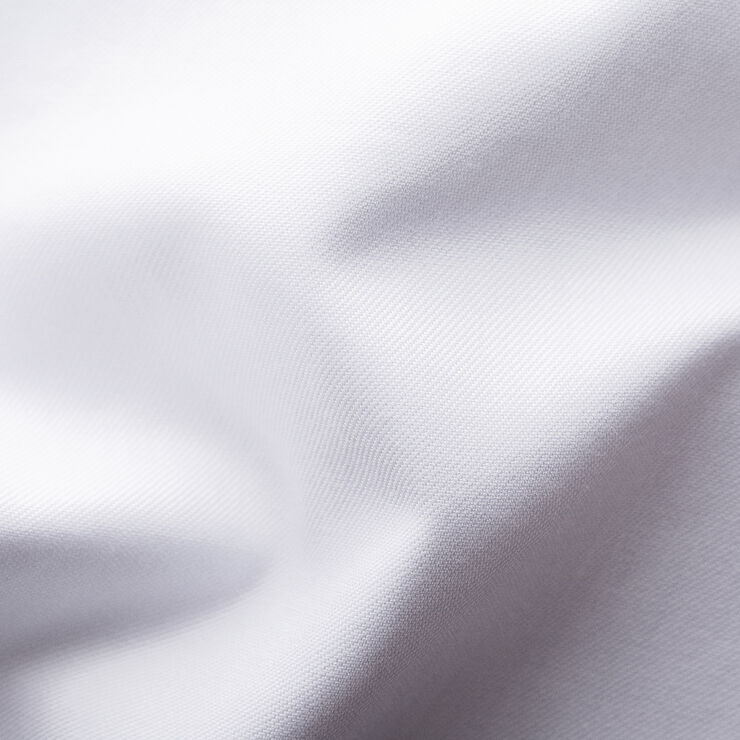 Slim Fit White Signature Twill Shirt - Navy Details