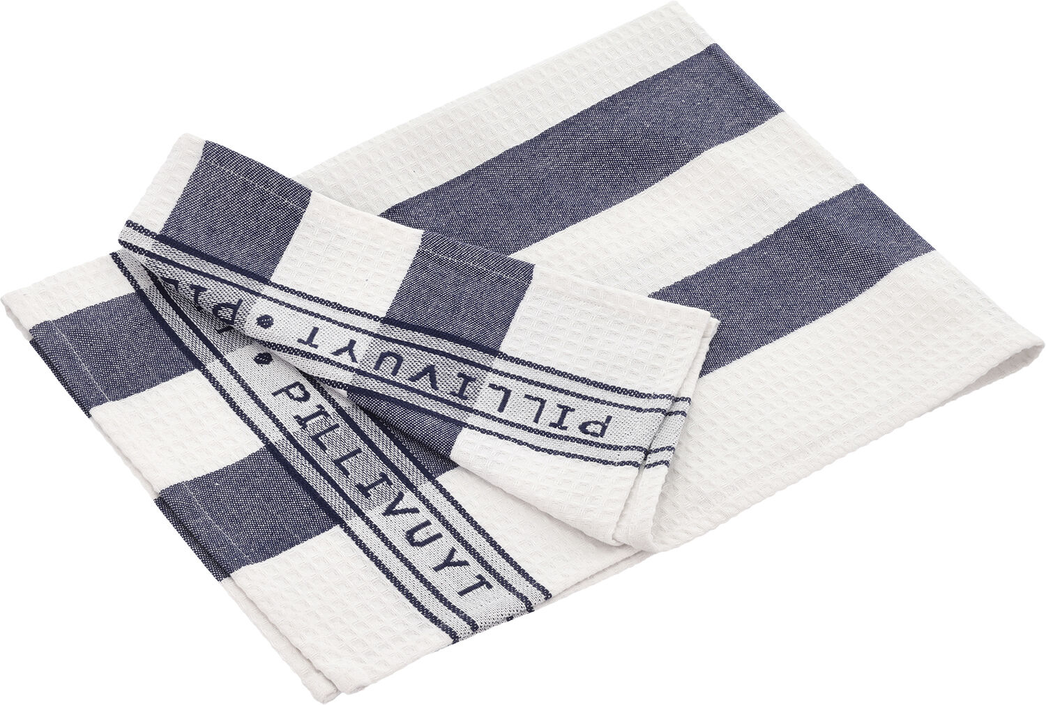 K&ouml;kshandduk Pillivuyt 90 x 60 cm Bl&aring;/Vit