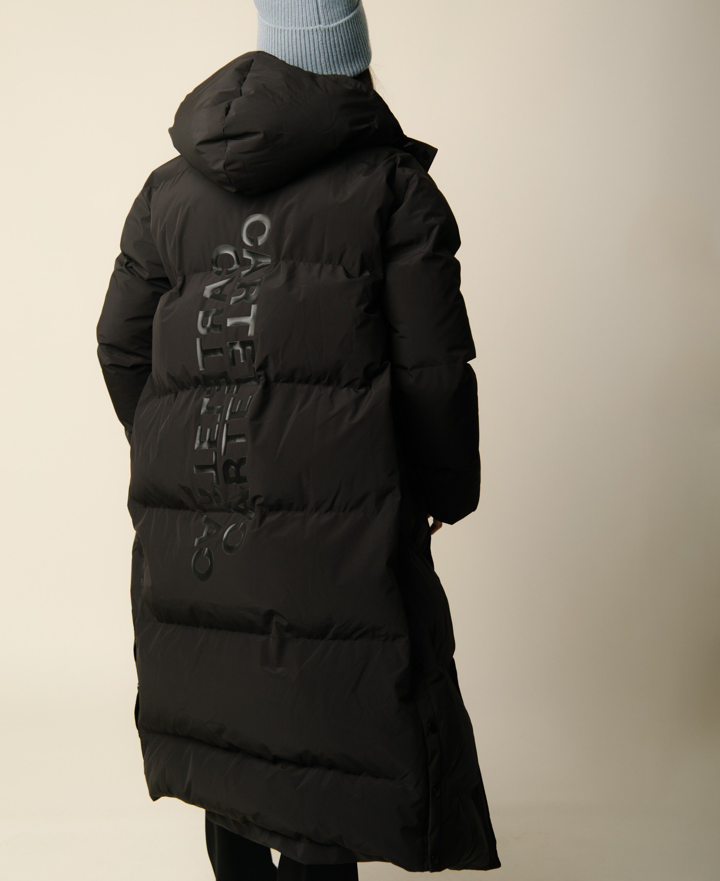 Perma Puffer jacket long - Nero