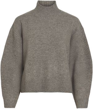 VISIA L/S HIGH NECK KNIT PULLOVER-N