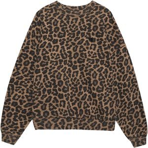 MILES SWEATSHIRT - BLACK AND BROWN LEOPARD