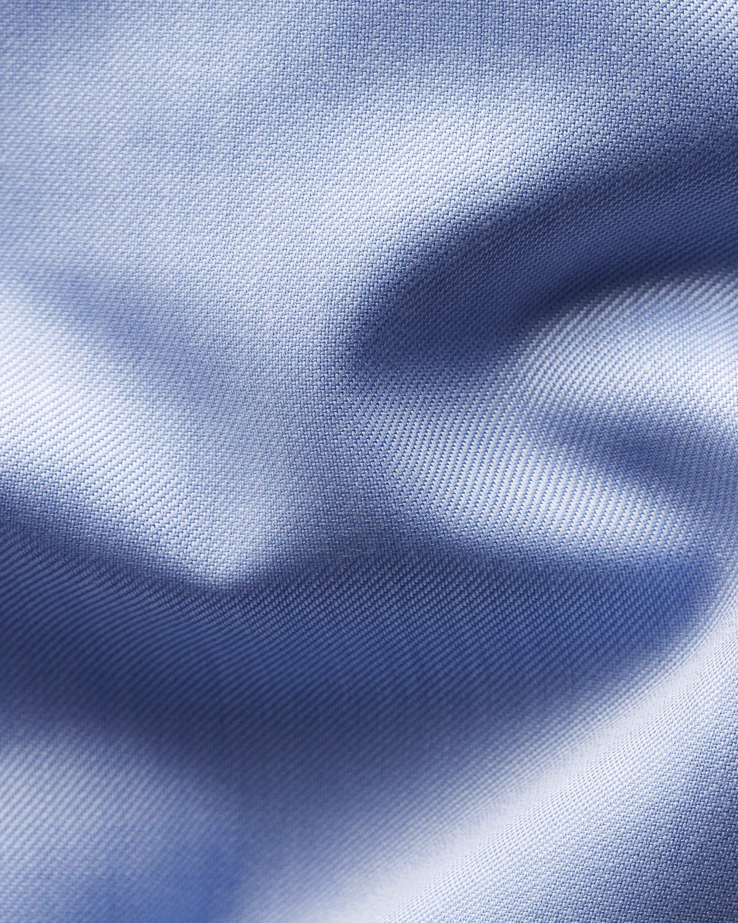 Light Blue Signature Twill Shirt French Cuffs - Contemporary Fit