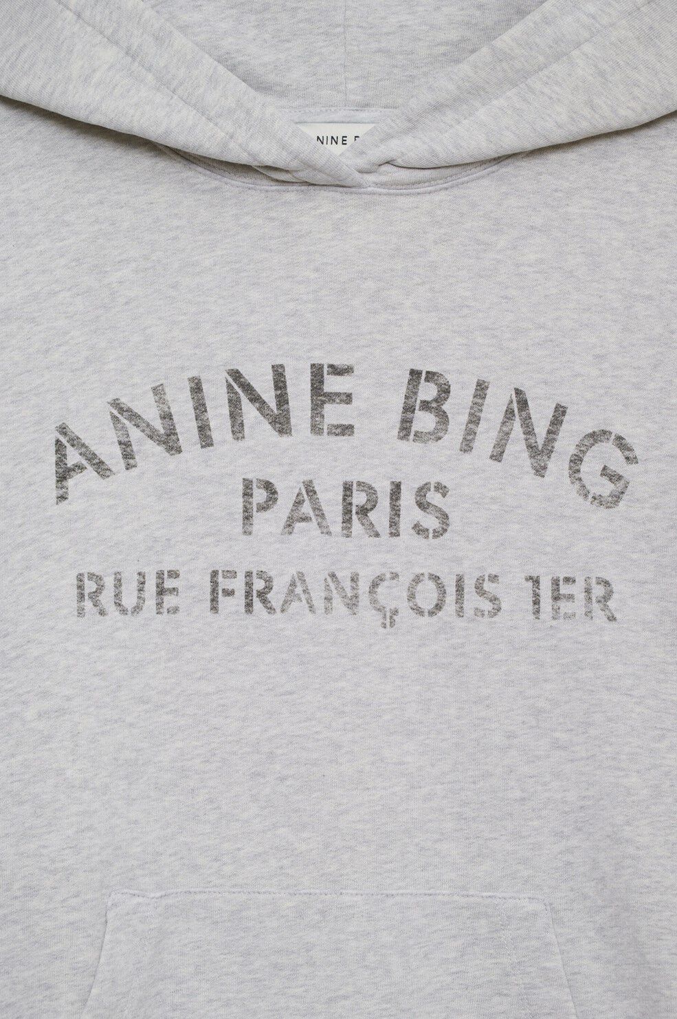 HARVEY SWEATSHIRT PARIS STENCIL - HEATHER GREY