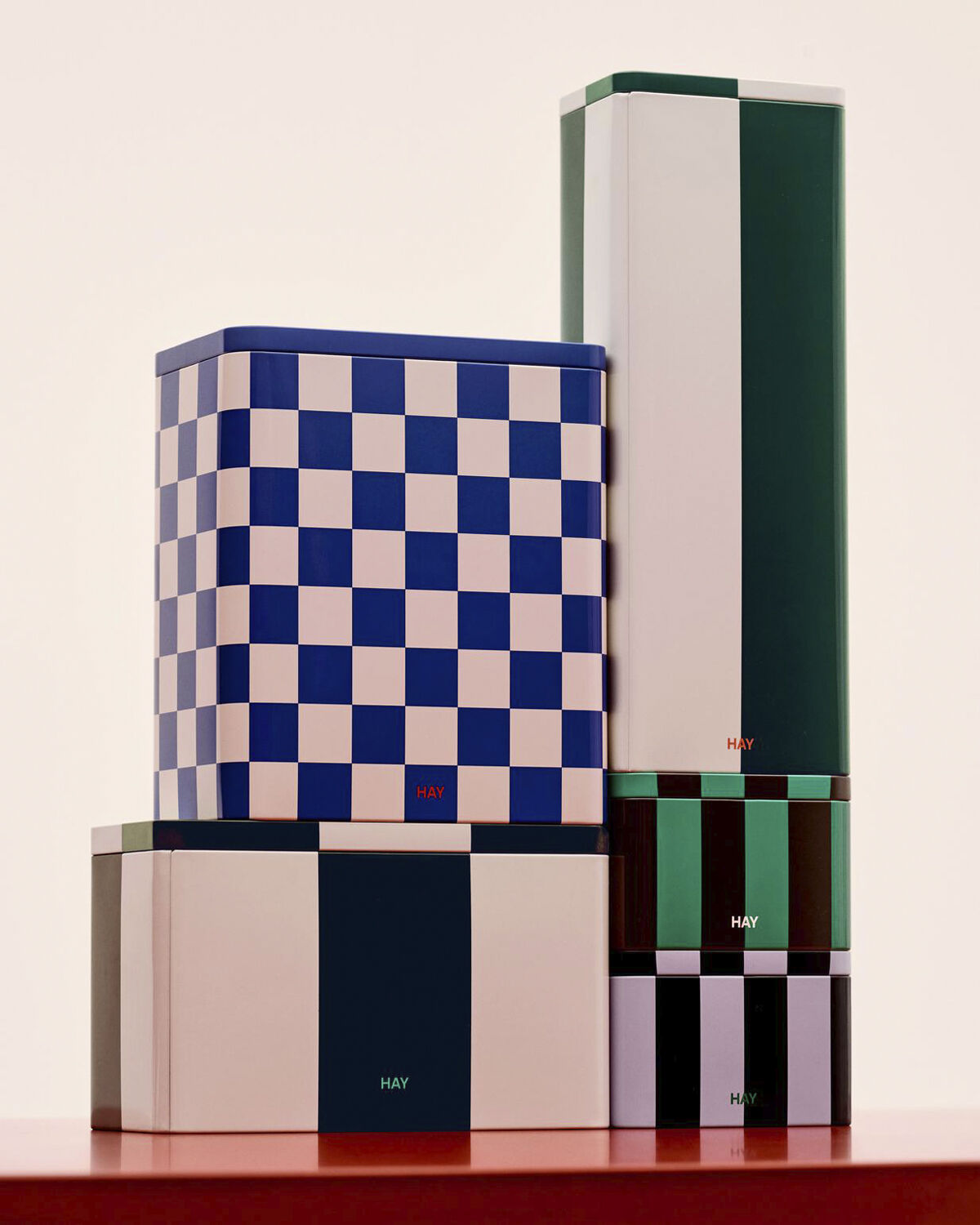 Tin Container-Medium-Black and off-