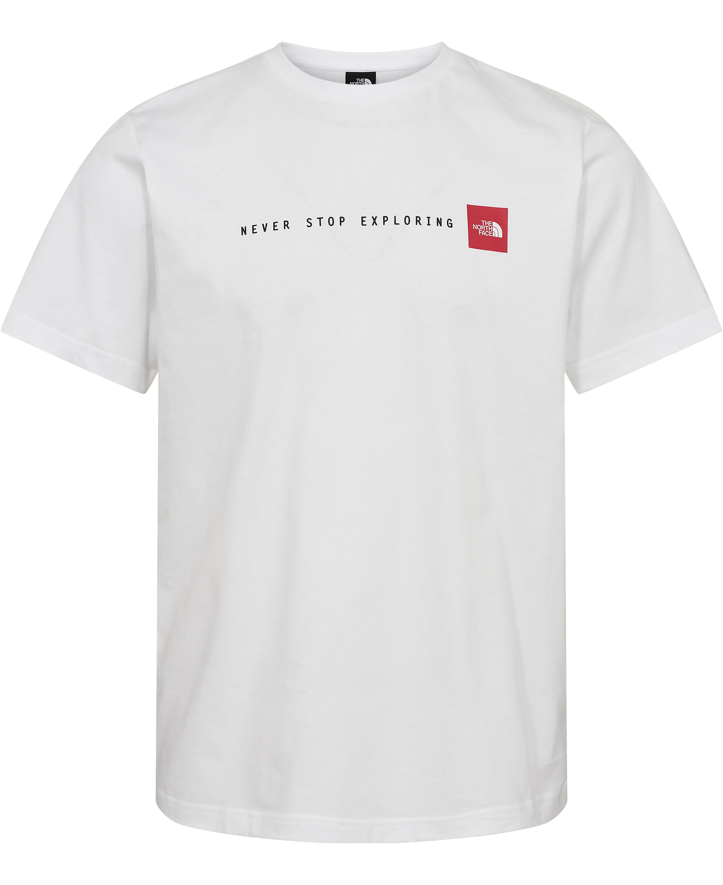 M S/S NEVER STOP EXPLORING TEE TNF