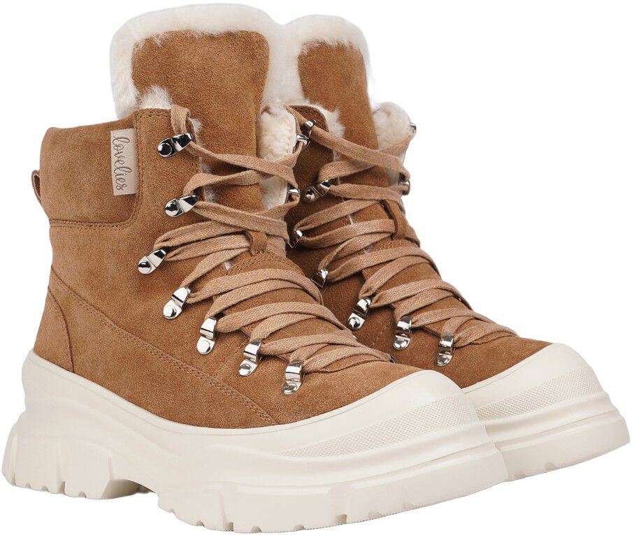 PECOL - LOW SHEARLING BOOTS W/ LACES