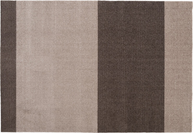 Løber, 130x90 cm, stripes-horizon sand/brun