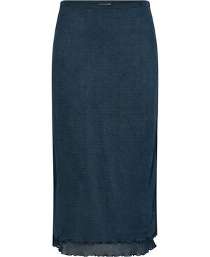 Layered Frill Crepe Skirt