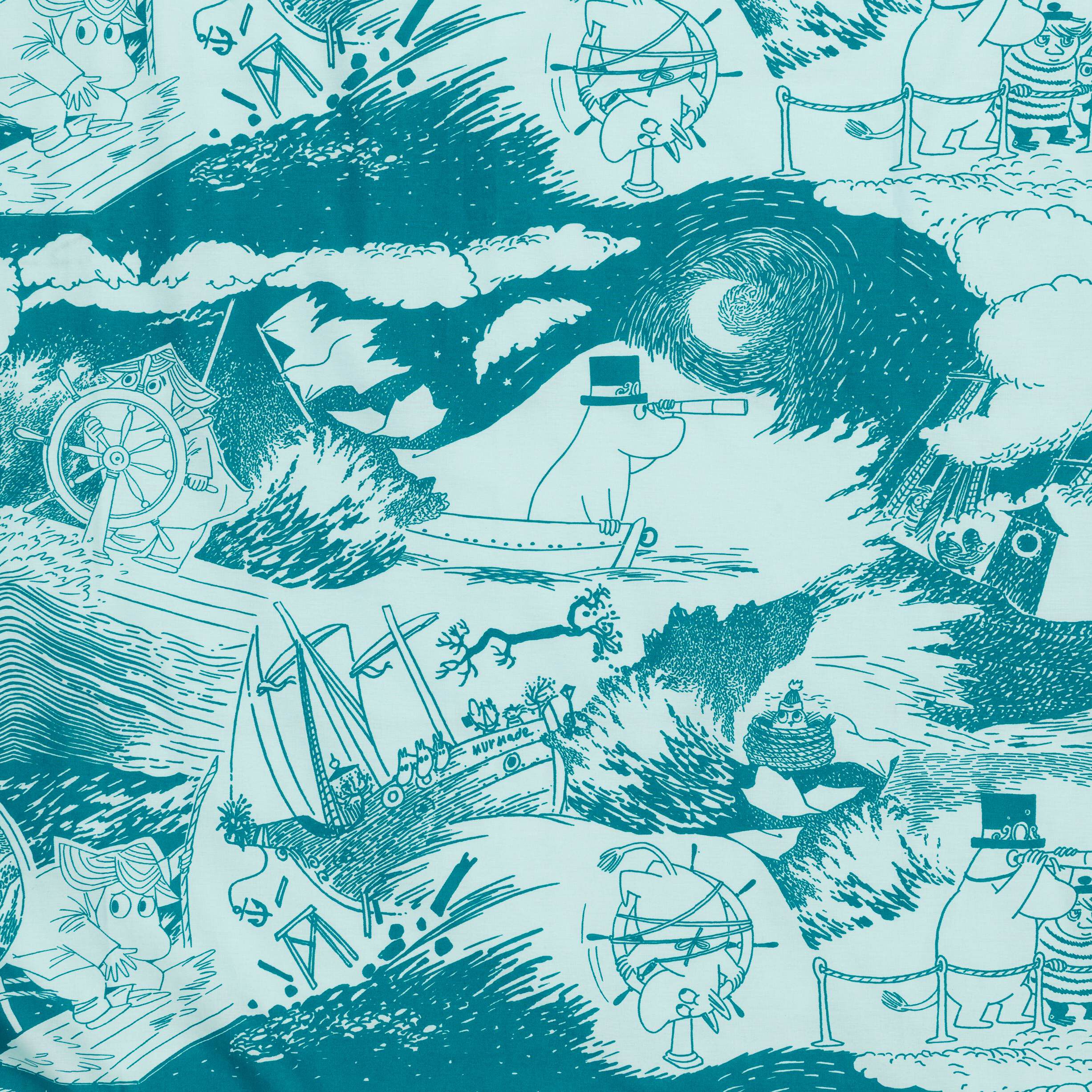 Moomin bedset 140x200 NO Sailing GOTS