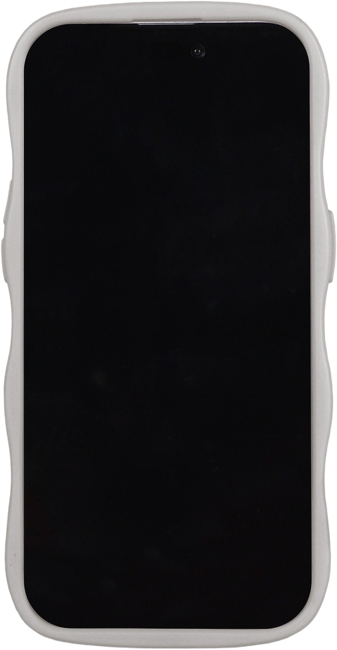 Wavy Case iPhone 16e/15/14/13 Wool Gray/Transparent
