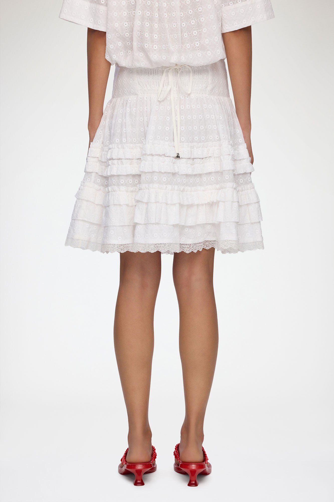 Broderie Anglaise Mini Tiered Frill