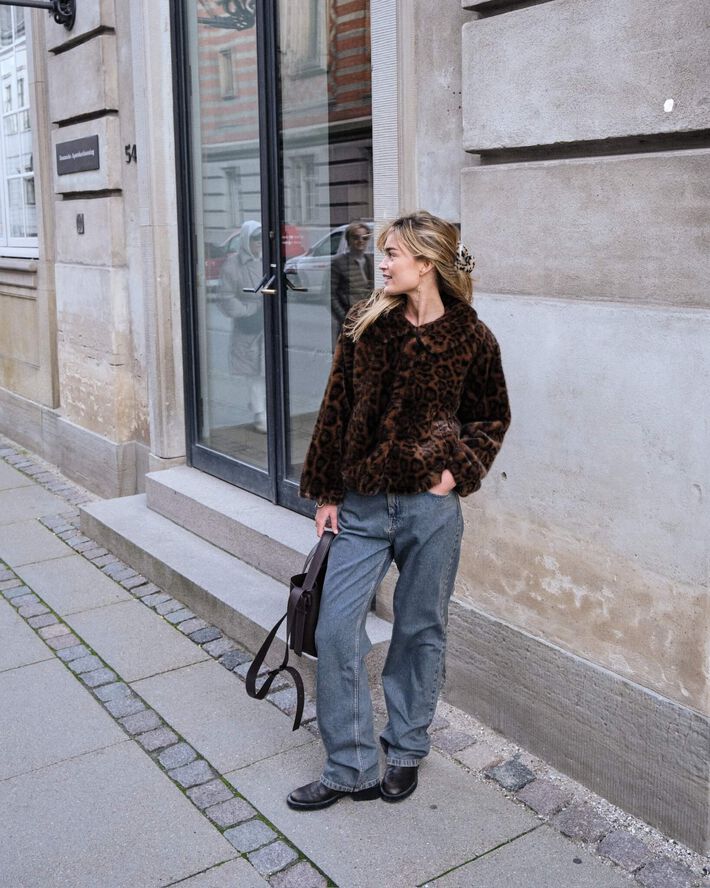 Melodie Leo Faux Fur Jacket