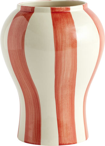 Sobremesa Stripe Vase-Small-Red