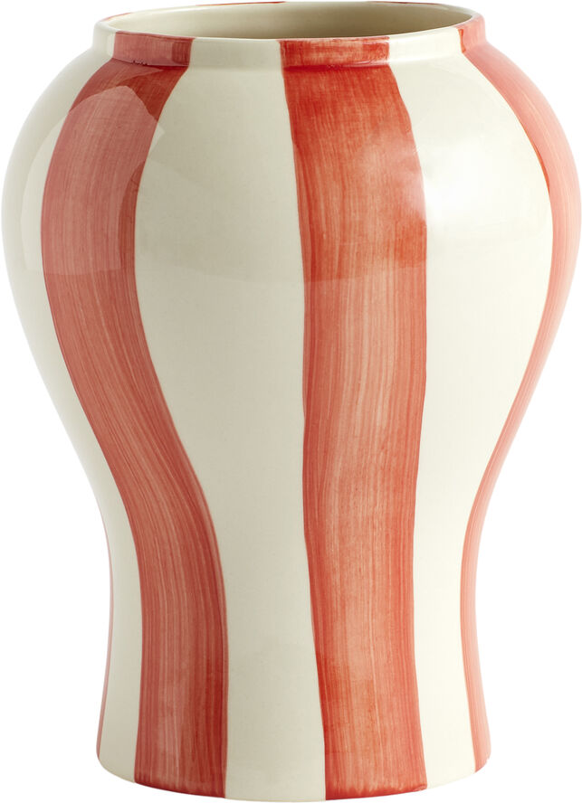 Sobremesa Stripe Vase-Small-Red