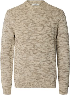 SLHDANE LS KNIT STRUCTURE CREW NECK