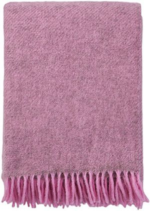 Uldplaid Gotland pink