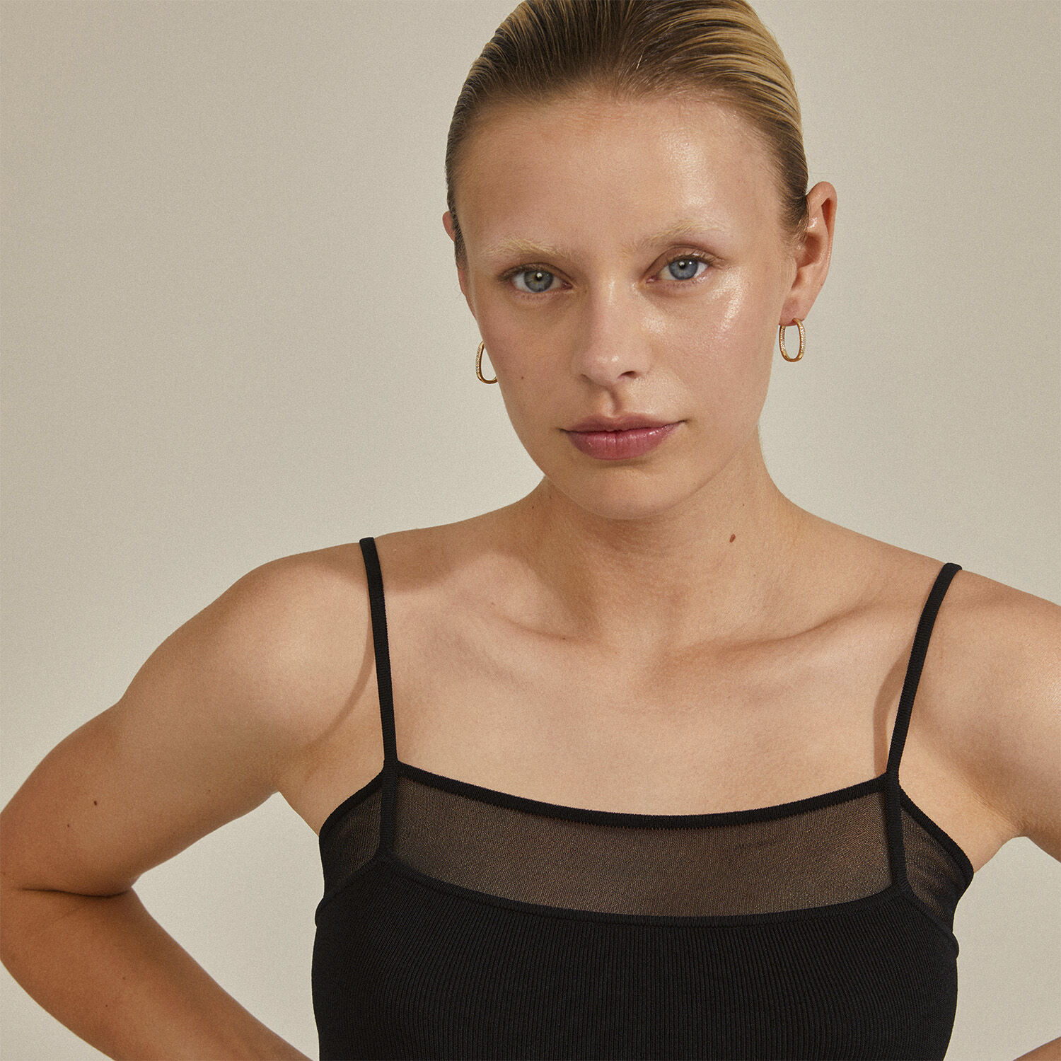 STAR recycled hoops, guldbelagt Twi